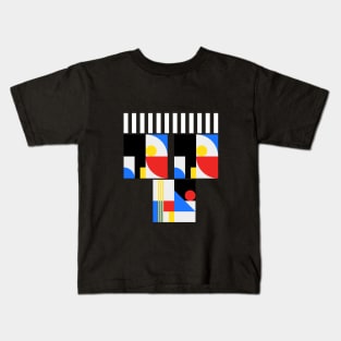 Simple Colorblock Geometric Kids T-Shirt